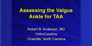 Anderson ValgusAnkle TAA Total Ankle Institute